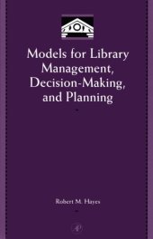 book Models for library management, decision making and planning