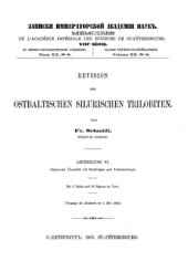 book Revision der ostbaltischen silurischen trilobiten.