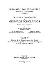 book Œuvres complètes de George Gennadios Scholarios