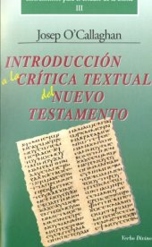 book Introduccion a la critica textual del nuevo testamento