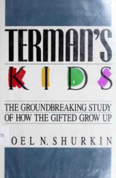 book Terman’s Kids: The Groundbreaking Study of How the Gifted Grow Up