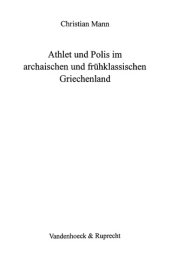 book Athlet und Polis im archaischen und frühklassischen Griechenland