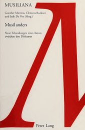 book Musil anders. Neue Erkundungen eines Autors zwischen den Diskursen