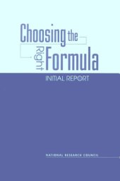 book Choosing the right formula : initial report