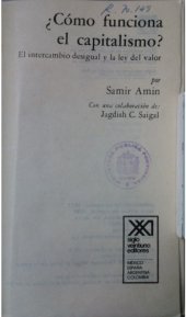 book ¿Cómo funciona el capitalismo? El intercambio desigual y la ley del valor