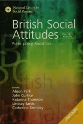 book British social attitudes. The 18th report