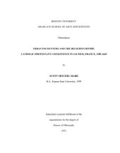 book Urban encounters and the religious divide: Catholic-Protestant coexistence in Saumur, France, 1589–1665