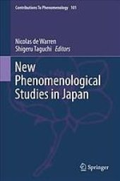 book New phenomenological studies in Japan