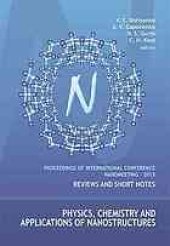 book Physics, chemistry and application of nanostructures : proceedings of International Conference Nanomeeting - 2013 : reviews and short notes, Minsk, Belarus, 28-31 May 2013