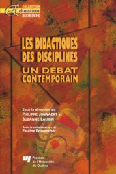 book Les didactiques des disciplines: un débat contemporain