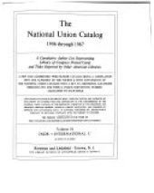 book National Union Catalog