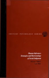 book Human Inference: Strategies and Shortcomings of Social Judgement