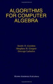 book Algorithms for Computer Algebra