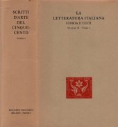 book La letteratura italiana. Storia e testi. Scritti d’arte del Cinquecento