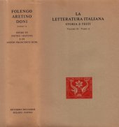 book La letteratura italiana. Storia e testi. Folengo, Aretino, Doni. Opere di Pietro Aretino e Anton Francesco Doni