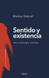 book Sentido y existencia: Una ontología realista