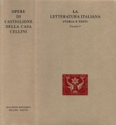 book La letteratura italiana. Storia e testi. Opere di Baldassare Castiglione, Giovanni Della Casa, Benvenuto Cellini