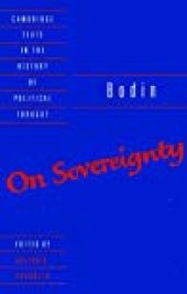 book On Sovereignty: Four Chapters from The Six Books of the Commonwealth