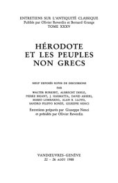 book Hérodote et les peuples non grecs: neuf exposés suivi de discussions