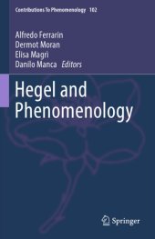 book Hegel and Phenomenology