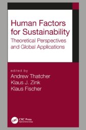 book Human Factors for Sustainability: Theoretical Perspectives and Global Applications