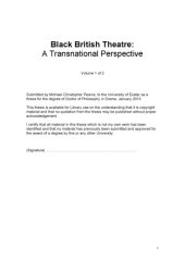 book Black British Theatre: A Transnational Perspective