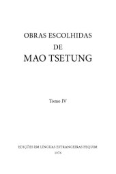 book Mao Tsé-Tung - Obras Escolhidas IV