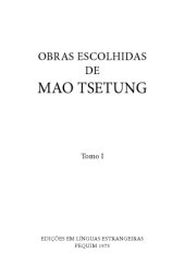 book Mao Tsé-Tung - Obras Escolhidas I