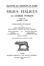 book Silius Italicus: La Guerre punique, Tome II: Livres V-VIII