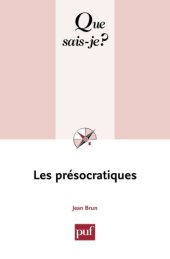 book Les présocratiques