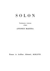 book Solon: testimonia veterum