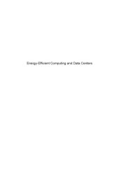 book Energy–Efficient Computing And Data Centers