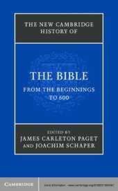 book The New Cambridge History of the Bible, Volume 1 : From the Beginnings to 600