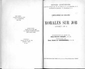 book Morales sur Job, Livres I-II