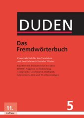 book Duden Band 5: Das Fremdwörterbuch