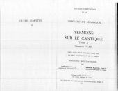 book Sermons sur le Cantique 16-32, tome II