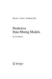 book Predictive Data Mining Models [2nd ed.]