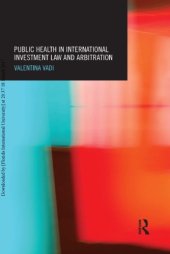 book Public Health in International Investment Law and Arbitration