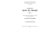 book Traité des principes, Livres I-II, tome I