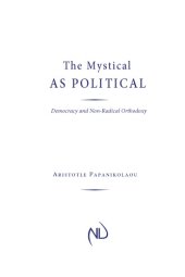 book The Mystical as Political: Democracy and Non-Radical Orthodoxy