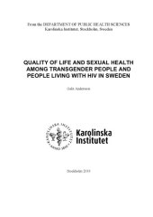 book Quality of life and sexual health among transgender people and people living with HIV in Sweden