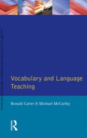 book Vocabulary and Language Teaching