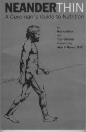 book NeanderThin: A Caveman’s Guide to Nutrition