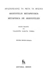 book Metafisica (trilingüe)