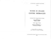 book Contre Hiéroclès