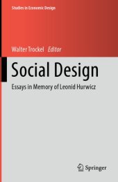 book Social Design: Essays In Memory Of Leonid Hurwicz