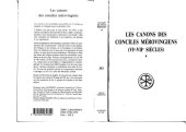 book Les Canons des Conciles mérovingiens, tome I et II