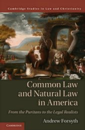 book Common Law And Natural Law In America: From The Puritans To The Legal Realists