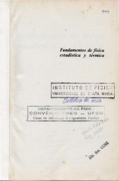 book Fundamentos de física estadísitica y térmica