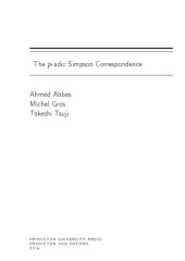 book The p-adic Simpson Correspondence